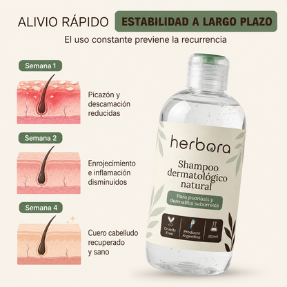 Herbora | Shampoo dermatológico natural
